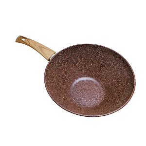 Сковорода Вок 28см VARI Сила Природы BROWN антипригарное покрытие Quantum литой алюминий 000000000001215005