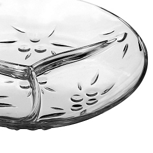 PERLA Менажница 27cм PASABAHCE стекло 000000000001061736