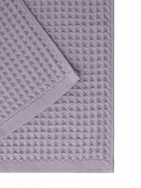 Полотенце вафельное 50x90см DE'NASTIA для бани/сауны 300гр лавандовый хлопок 000000000001228563