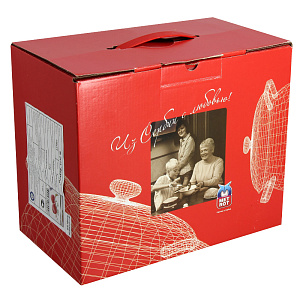 Кастрюля 3л Фрукты металлическая крышка 2413 000000000001140019