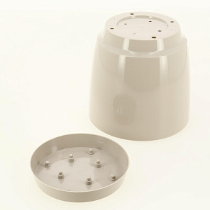 Горшок для цветов 2л h145мм D150мм GARDENPLAST ФРЕЗИЯ №1 капучино пластик 000000000001207361