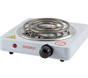 Электроплитка ENERGY 140мм 1конфорка 1000Вт белый металл 000000000001044804