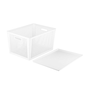 Корзинка с крышкой 41,5х31х23,5см 25л ПОЛИМЕРБЫТ TRAYMIX пластик 000000000001213086