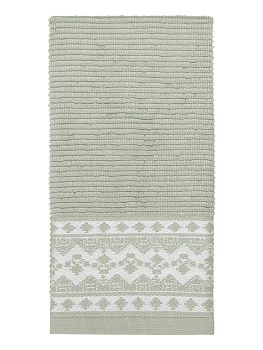 Полотенце кухонное 40x60см DE'NASTIA вельвет зеленый хлопок 000000000001215745