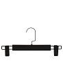 Вешалка 32см для брюк и юбок FORA хромированный крючок черный полипропилен 000000000001228698