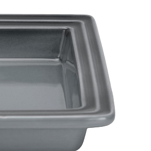 Набор сахарница 280мл/молочник 250мл MATISSA с подставкой серый керамика 000000000001224553