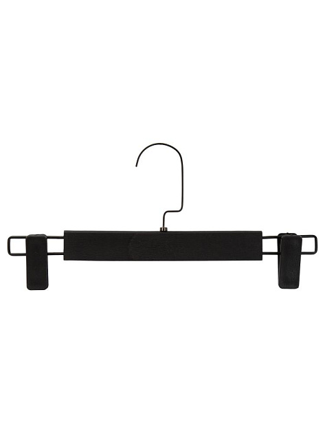 Вешалка 32см для брюк и юбок FORA хромированный крючок черный полипропилен 000000000001228698