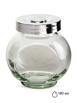 Набор банок 4шт 180мл FORA с крышкой стекло/полипропилен 000000000001227408