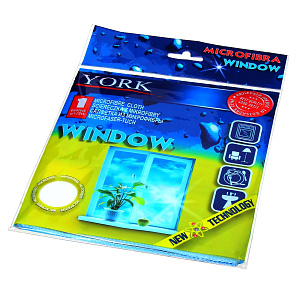 Салфетка для окон York 30?30 см, микрофибра 000000000001073128