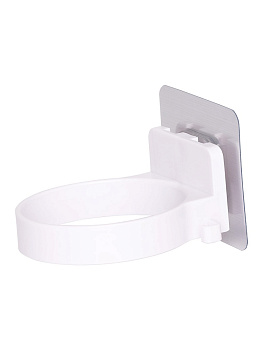 Держатель-кольцо для фена DE'NASTIA на липучке белый полипропилен 000000000001212651