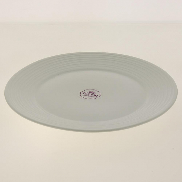 Тарелка обеденная 26см TUDOR ENGLAND Royal Circle белый фарфор 000000000001189643