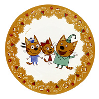 Тарелка десертная Три кота, 19.5 см 000000000001176951