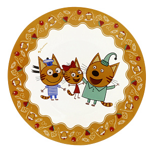 Тарелка десертная Три кота, 19.5 см 000000000001176951