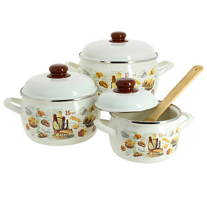 Набор посуды для приготовления 6 предметов Хлеб металлическая крышка 2426 000000000001100532