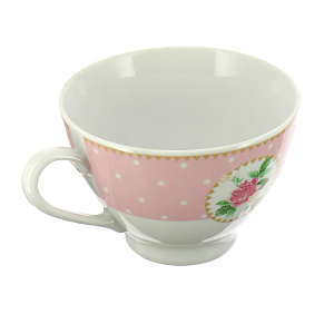 Чайная пара Mix&Match Porcelaine Czech Gold Hands, розовый, 250мл 000000000001136202