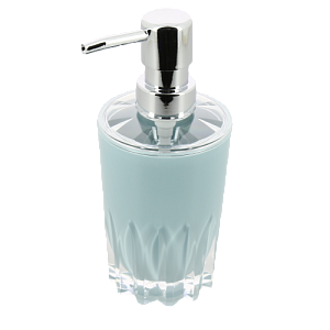 Диспенсер для жидкого мыла DE'NASTIA граненый бирюза пластик 000000000001207096
