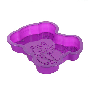 Форма для выпечки Медвежонок Marmiton, фиолетовый, силикон 000000000001125397