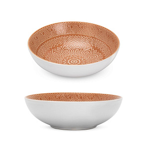 Набор столовой посуды 16 предметов (обеденная 27см-4шт/десертная 20см-4шт/суповая 19см-4шт/кружка 355мл-4шт) керамика BSCJ4620 000000000001224275