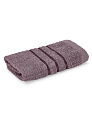 Полотенце махровое 30х60см СОФТИ бордюр 3 полоски лиловый хлопок 100% 000000000001215904