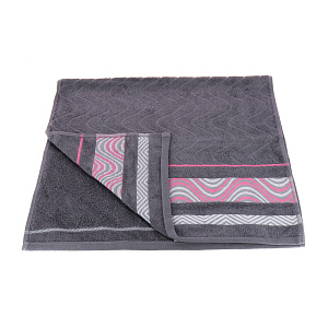 Полотенце махровое Marezzato Cleanelly, темно-серый, 50х90 см, пл.460 000000000001126148