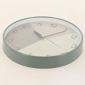 Часы настенные 27х27х4,2см OLAFF трёхцветные тихий ход 152-33044 000000000001205680