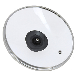 Крышка 18см TIMA металлический обод низкая стекло 000000000001121551