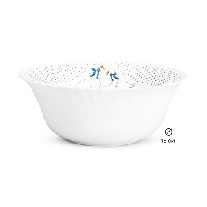 Салатник 18см/800мл FARFORELLE Гуси стеклокерамика 000000000001219892