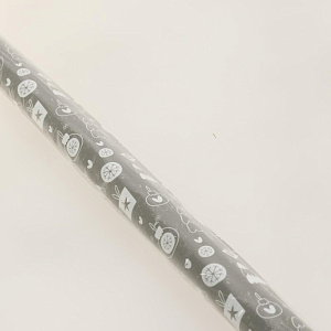 Упаковочная бумага Новогоднее серебро (1 лист в рулоне, 70 х 100 см, 90 г/м2) 10-05-0038БУМАГА 000000000001195537