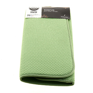 Коврик для сушки посуды 38x51см DE'NASTIA зеленый полиэстер 000000000001182912