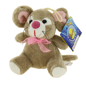 Мягкая игрушка символ года Мышь 0013 с капроновым бантом 13см КМИ5106 000000000001194977