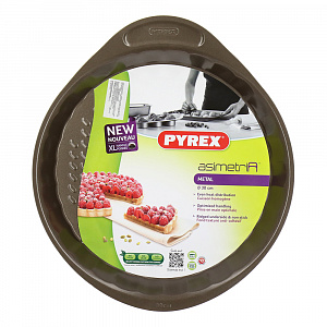 Форма для пирога 30см PYREX METAL ASIMETRIA с фигурным краем 000000000001142233