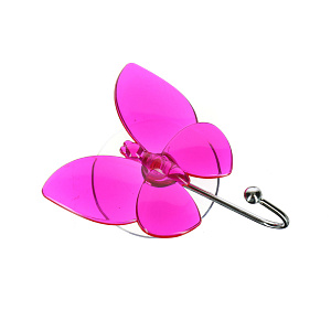 Крючок на присоске Бабочка Мультидом, пластик, сталь 000000000001126874