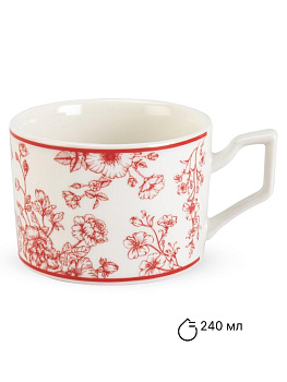 Пара чайная 240мл Red подарочная упаковка фарфор 000000000001228617