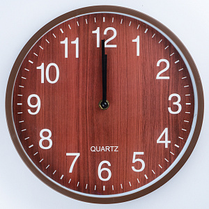 Часы настенные D25,5см Bois круглые пластик 000000000001209211