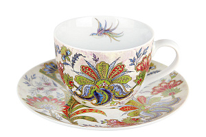 Пара чайная 250мл/блюдце Bright Ornamental фарфор 000000000001218882