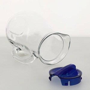 BISTRO Кувшин 1,85л PASABAHCE синяя крышка стекло 80119ВSL 000000000001199204