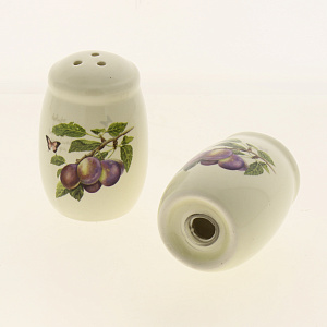 Набор для специй ПОСУДА Слива (солонка/перечница/керамическая подставка) 000000000001177430