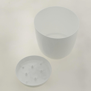 Горшок для цветов 2л h145мм D150мм GARDENPLAST ФРЕЗИЯ №1 белый пластик 000000000001207359