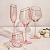 Набор стаканов для воды 2шт 350мл LUCKY La rose розовый с золотом стекло 000000000001217418