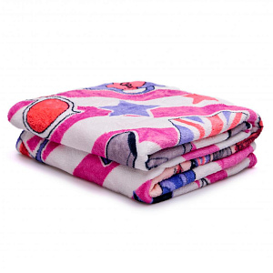 Плед 130*170 Павлинка Аэро Софт Куклы LOLполоса фуксия100%пэ,пл190г 000000000001192879