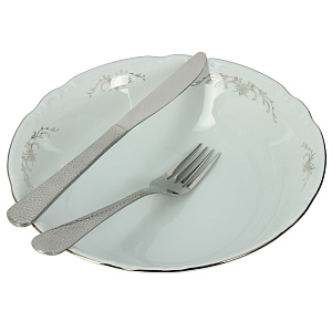 Салатник Серый Орнамент Люкс Хауз 000000000001066596