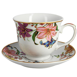 Чайный набор Садовые розы Matissa, 220мл, 12 предметов 000000000001140321