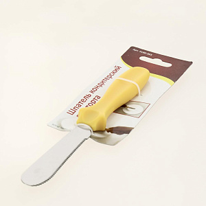 Шпатель Мультидом применяется для декорирования тортов и выпечки. Длина 21см. Нержавеющая сталь VL80-363 000000000001205161