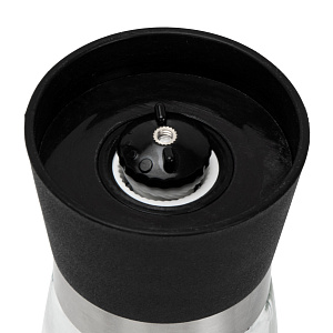 Мельница для специй 6х13,5см черная крышка пластик/стекло/керамика 000000000001221913