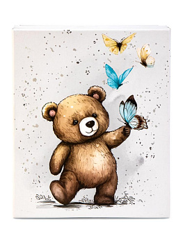 Коробка подарочная 23x19x13см РУТАУПАК ПУШИСТЫЙ ДРУГ светло-серая картон 000000000001222360