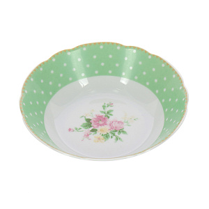 Салатник Mix&Match Porcelaine Czech Gold Hands, зелёный, 13 см 000000000001136219