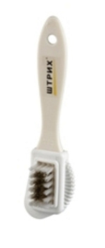 Тройная щетка для замши, нубука и велюра Штрих Глянцмастер 000000000001026754