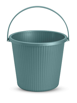 Ведро-стул 15л FORA с крышкой вельвет мятный полиэтилен 000000000001227350