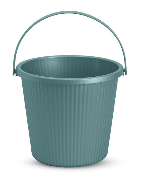 Ведро-стул 15л FORA с крышкой вельвет мятный полиэтилен 000000000001227350