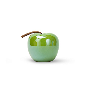 Фигура декоративная 6х5,5см Яблоко зеленый керамика 000000000001209223